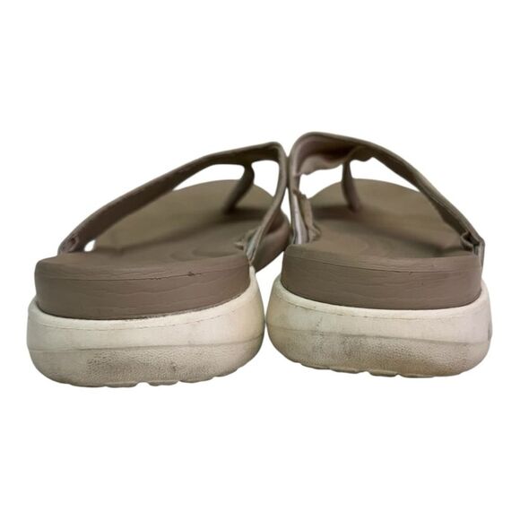 Crocs Women's Kadee II Flip Flops Sandals Comfort Thong Tan Beige Size - Picture 3 of 10